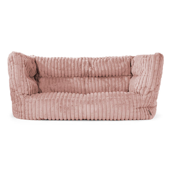2-Sitzer Louis Sitzsacksofa - Ultra Plüsch Cord Pastellrosa 01