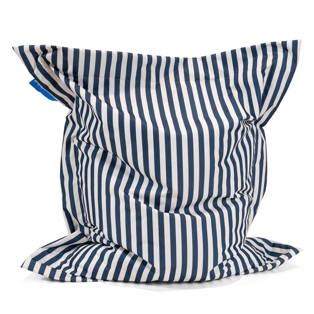 Sitzsack XXL Outdoor - Marineblau Gestreift 01