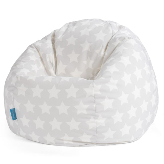 Klassischer Sitzsack Sessel - Druck Grau Star 01