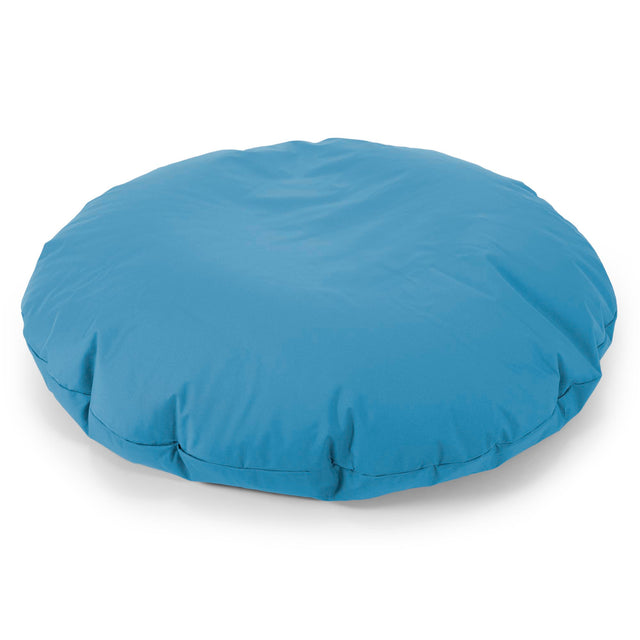 Flexforma Runder Sitzsack als Bodenkissen für Erwachsene - Pflegeleicht Türkisblau 01