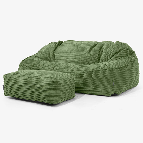 Das Slouchy XXL Sitzsack Sofa - Cord Nerzfarben 02