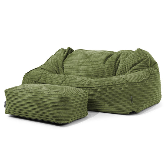 Das Slouchy XXL Sitzsack Sofa - Cord Nerzfarben 02