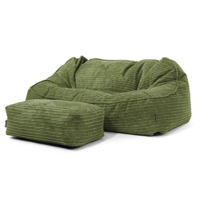 Das Slouchy XXL Sitzsack Sofa - Cord Nerzfarben 02