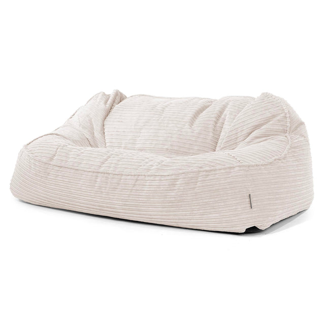 Das Slouchy XXL Sitzsack Sofa - Cord Elfenbein 01