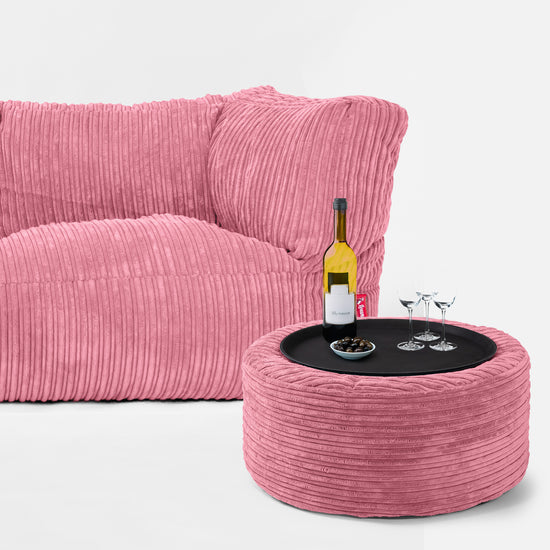 3-Sitzer Albert Sitzsacksofa - Cord Koralle 03