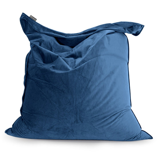 Sitzsack XXL - Samt Marineblau 01