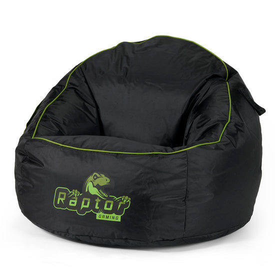 Egg Gaming Sitzsack - Schwarz / Grün 01