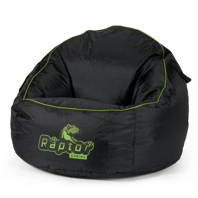 Egg Gaming Sitzsack - Schwarz / Grün 01