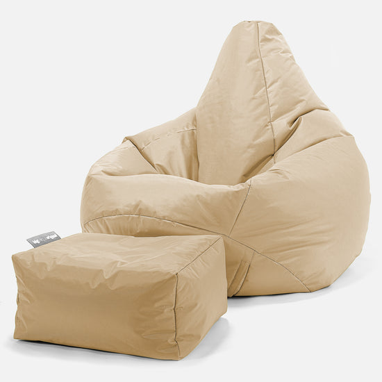 Gaming Sitzsack Sessel Outdoor - SmartCanvas™ Beige 01