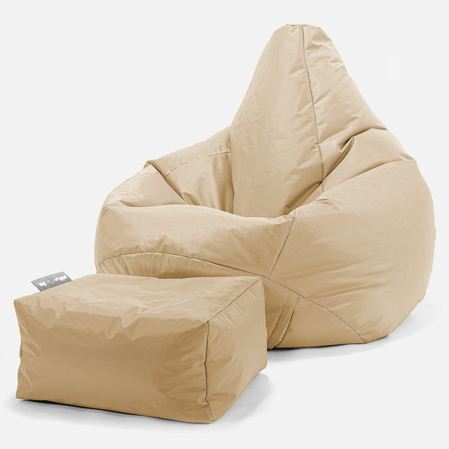 Gaming Sitzsack Sessel Outdoor - SmartCanvas™ Beige 01