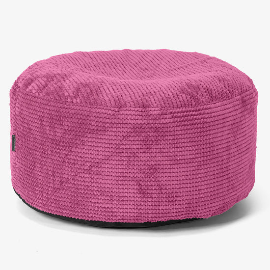 Großer runder Fußhocker - Pom-Pom Pink 01