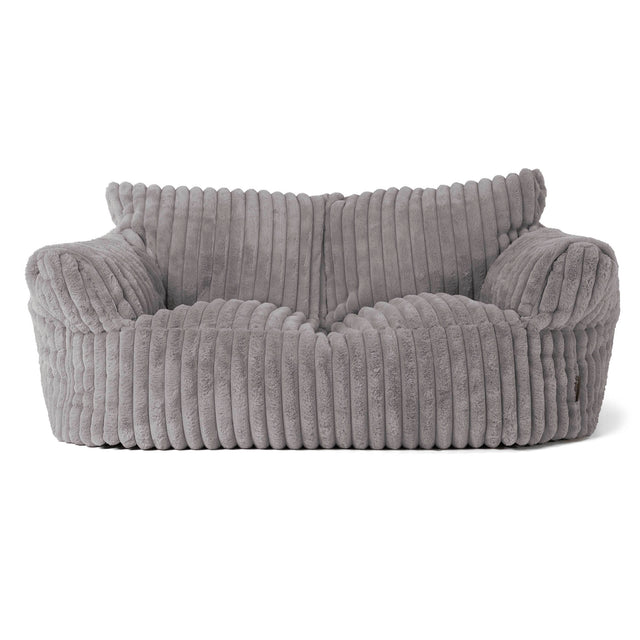 Josephine Sitzsack Sofa - Ultra Plüsch Cord Grau 01