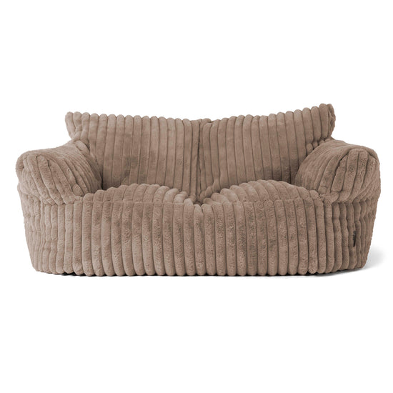 Josephine Sitzsack Sofa - Ultra Plüsch Cord Nerzfarben 01