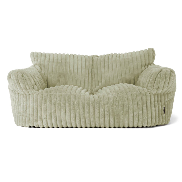 Josephine Sitzsack Sofa - Ultra Plüsch Cord Salbeigrün 01