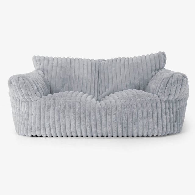 Josephine Sitzsack Sofa - Ultra Plüsch Cord Taubenblau 01