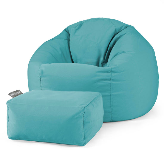 SoleiStorm™ Ultra 2000 h+ Klassischer Sitzsack Sessel - Olefin Aqua 02