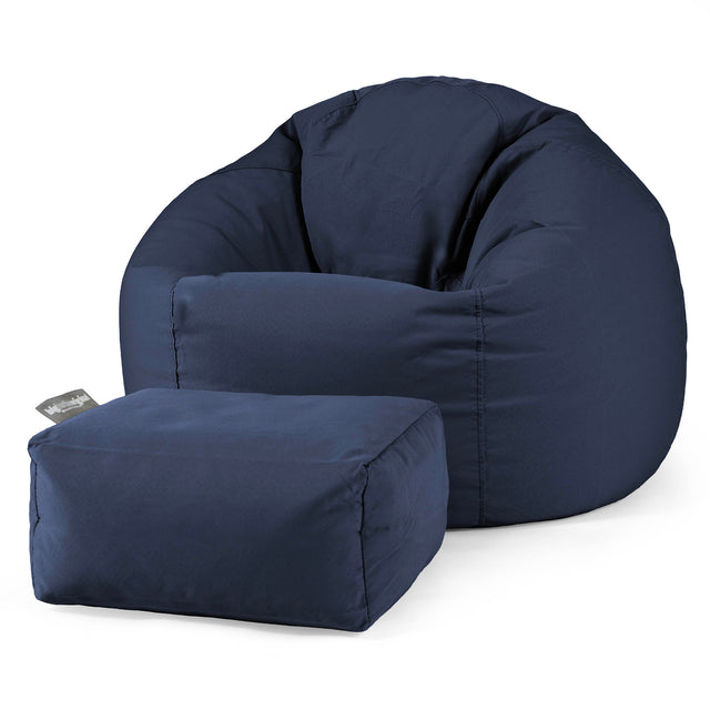 SoleiStorm™ Ultra 2000 h+ Klassischer Sitzsack Sessel - Olefin Marineblau 02
