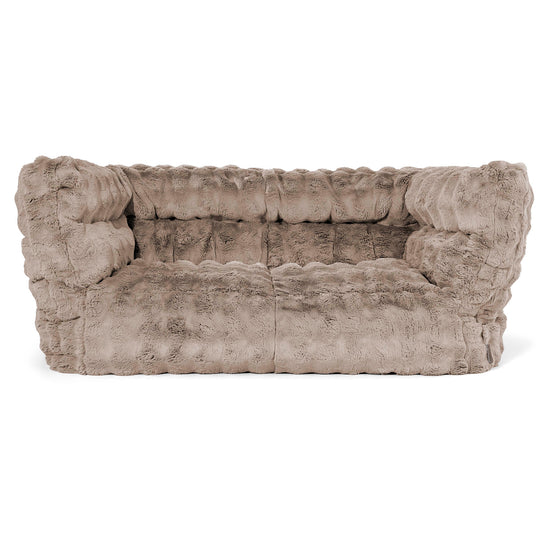 2-Sitzer Albert Sitzsacksofa 2.0 - Bubble Pelz Nerzfarben 01
