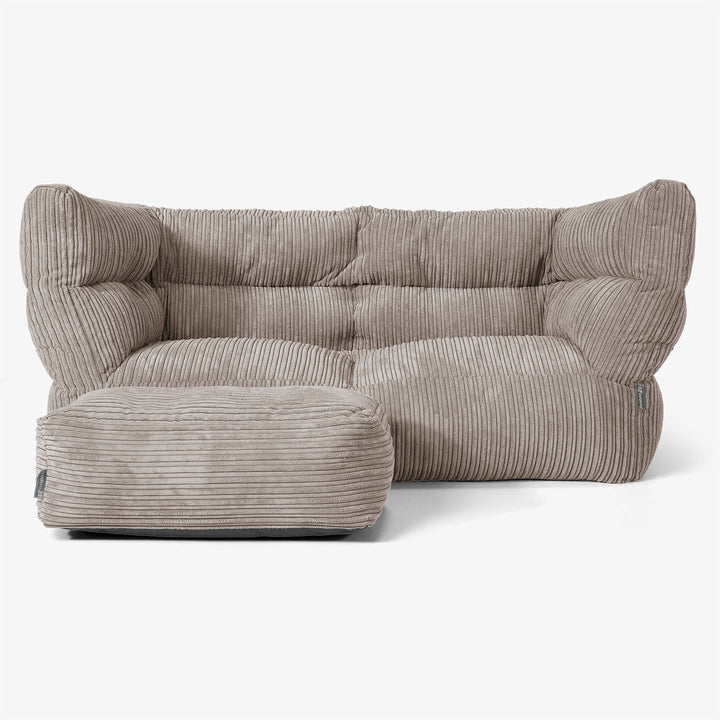 2-Sitzer Albert Sitzsacksofa 2.0 - Cord Beigegrau 02