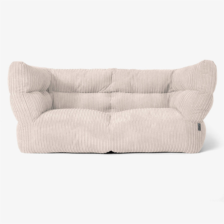 2-Sitzer Albert Sitzsacksofa 2.0 - Cord Elfenbein 01