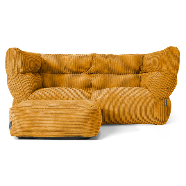 2-Sitzer Albert Sitzsacksofa 2.0 - Cord Goldhonig 02