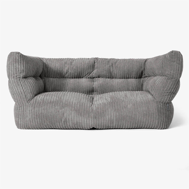 2-Sitzer Albert Sitzsacksofa 2.0 - Cord Graphitgrau 01