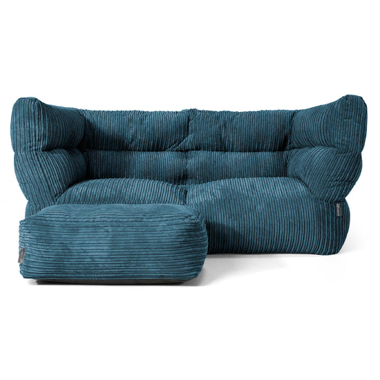 2-Sitzer Albert Sitzsacksofa 2.0 - Cord Marineblau 02