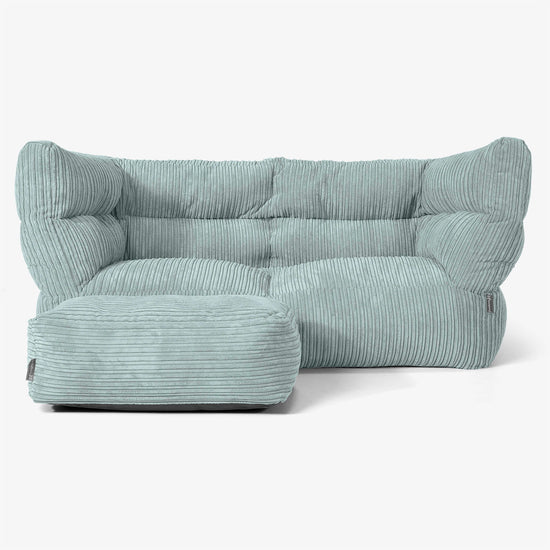 2-Sitzer Albert Sitzsacksofa 2.0 - Cord Mintgrün 02
