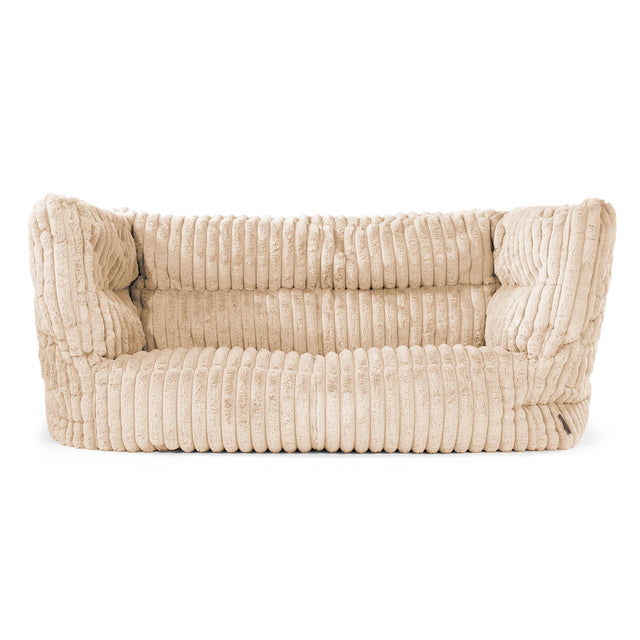 2-Sitzer Albert Sitzsacksofa 2.0 - Ultra Plüsch Cord Creme 01