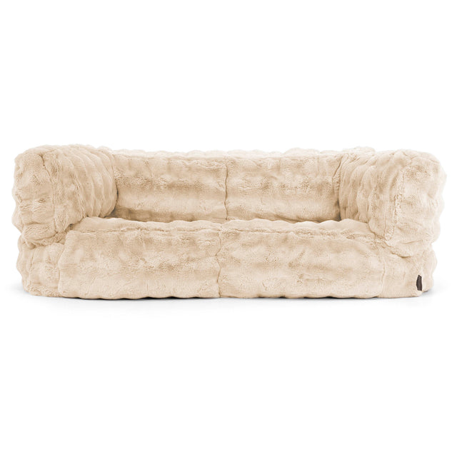 2-Sitzer Albert Sitzsacksofa - Bubble Pelz Creme 01