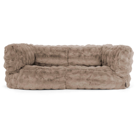 2-Sitzer Albert Sitzsacksofa - Bubble Pelz Nerzfarben 01