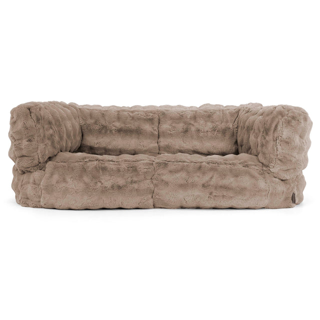 2-Sitzer Albert Sitzsacksofa - Bubble Pelz Nerzfarben 01