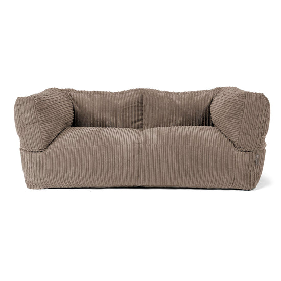 2-Sitzer Albert Sitzsacksofa - Cord Beigegrau 01