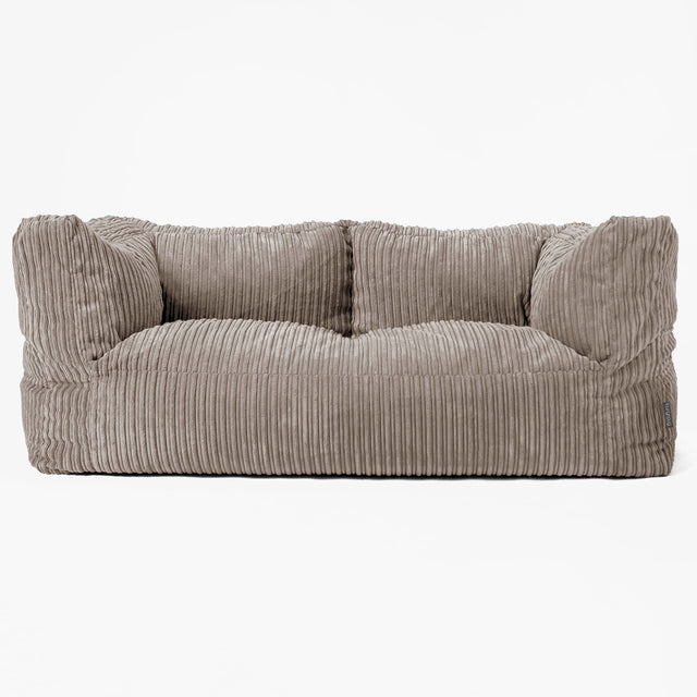 2-Sitzer Albert Sitzsacksofa - Cord Beigegrau 01
