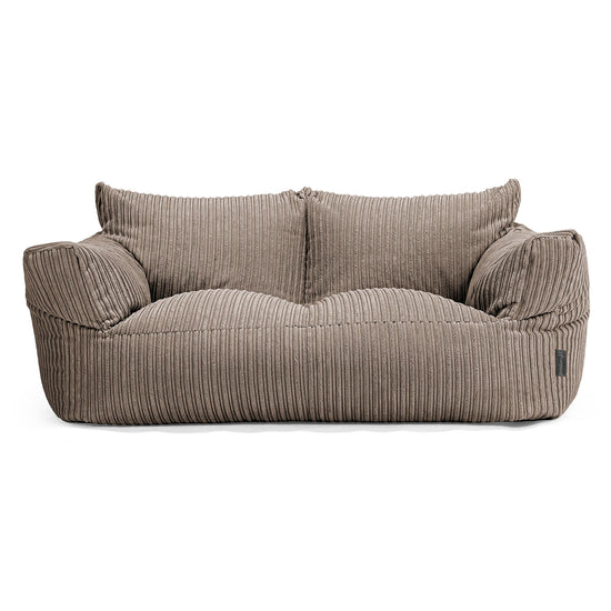 Josephine Sitzsack Sofa - Cord Beigegrau 01