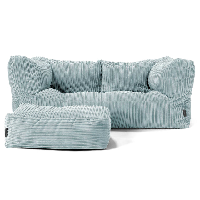 2-Sitzer Albert Sitzsacksofa - Cord Mintgrün 02