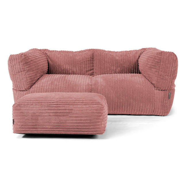 2-Sitzer Albert Sitzsacksofa - Cord Pfirsich 02