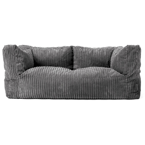 2-Sitzer Albert Sitzsacksofa - Cord Schiefergrau 01