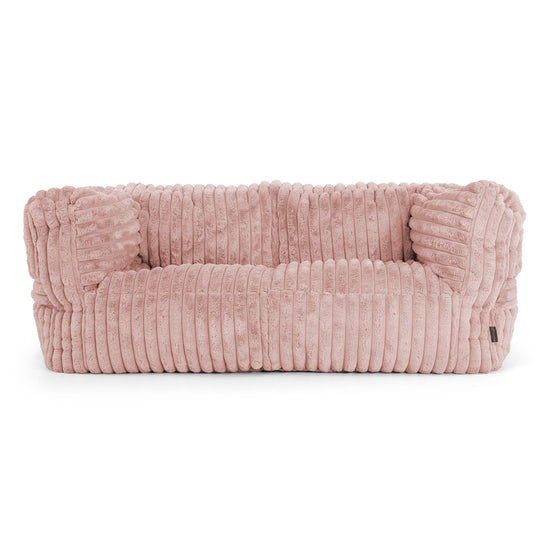 2-Sitzer Albert Sitzsacksofa - Ultra Plüsch Cord Pastellrosa 01