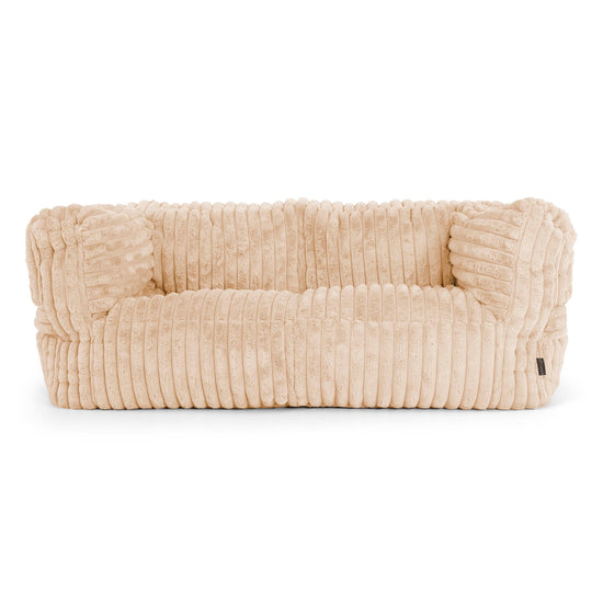2-Sitzer Albert Sitzsacksofa - Ultra Plüsch Cord Pfirsich 01
