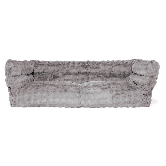 3-Sitzer Albert Sitzsacksofa 2.0 - Bubble Pelz Grau 01
