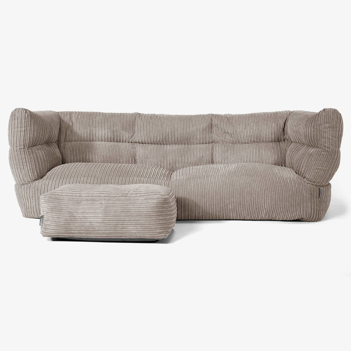3-Sitzer Albert Sitzsacksofa 2.0 - Cord Beigegrau 02