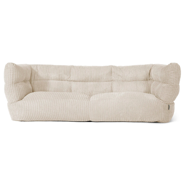 3-Sitzer Albert Sitzsacksofa 2.0 - Cord Creme 01