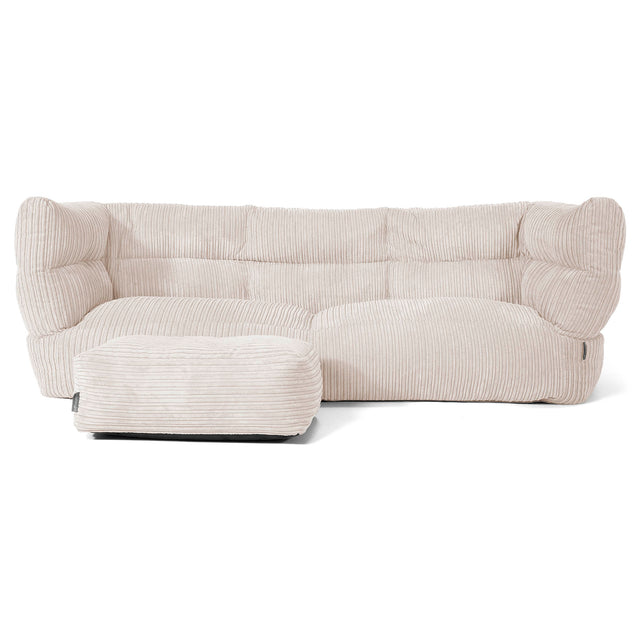 3-Sitzer Albert Sitzsacksofa 2.0 - Cord Elfenbein 02