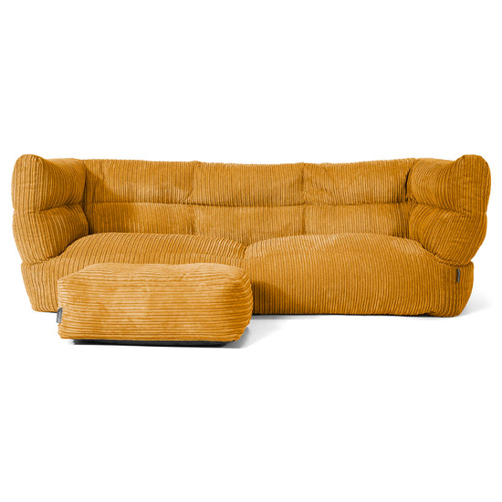 3-Sitzer Albert Sitzsacksofa 2.0 - Cord Goldhonig 02