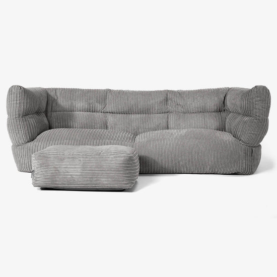 3-Sitzer Albert Sitzsacksofa 2.0 - Cord Graphitgrau 02
