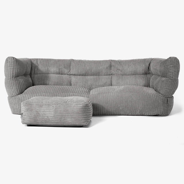 3-Sitzer Albert Sitzsacksofa 2.0 - Cord Graphitgrau 02