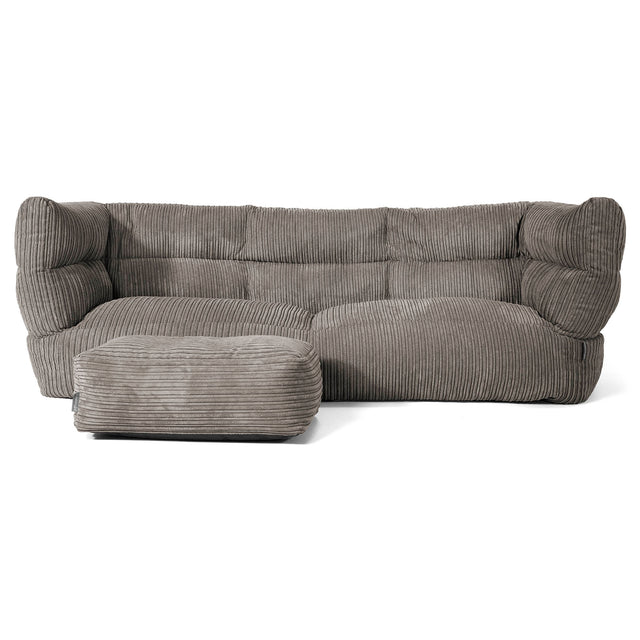 3-Sitzer Albert Sitzsacksofa 2.0 - Cord Graphitgrau 02