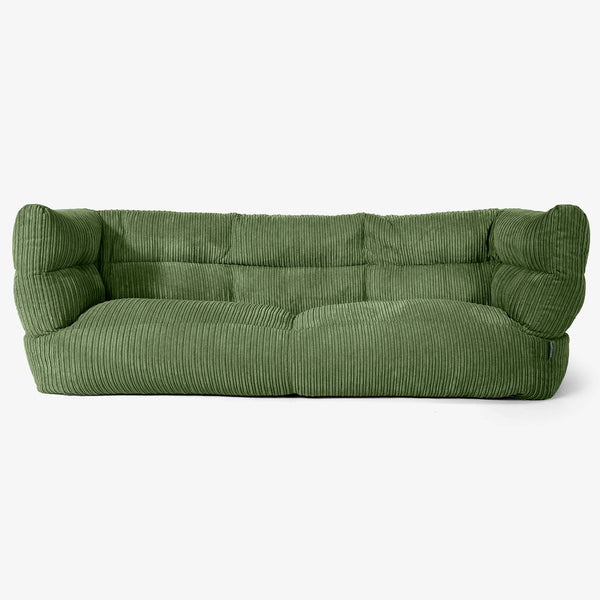 3-Sitzer Albert Sitzsacksofa 2.0 - Cord Nadelwaldgrün 01