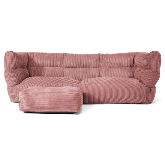 3-Sitzer Albert Sitzsacksofa 2.0 - Cord Pfirsich 02